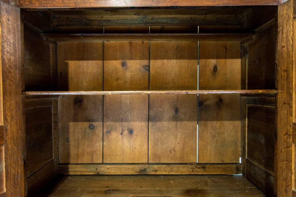 Antique Welsh Oak Linen Press Cupboard View III