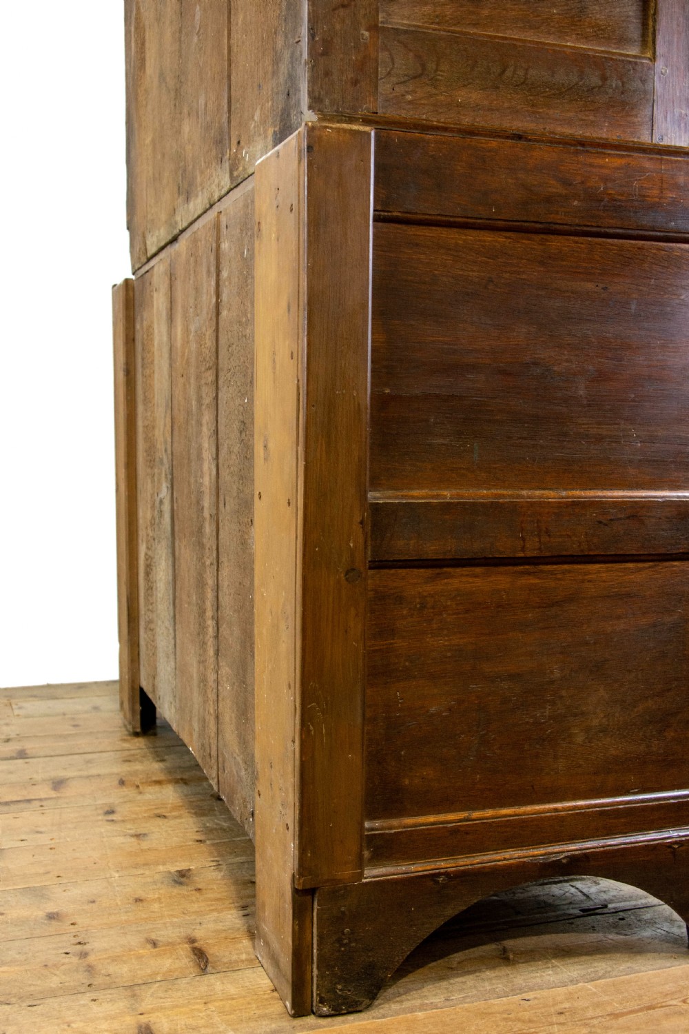 Antique Welsh Oak Linen Press Cupboard View VIII