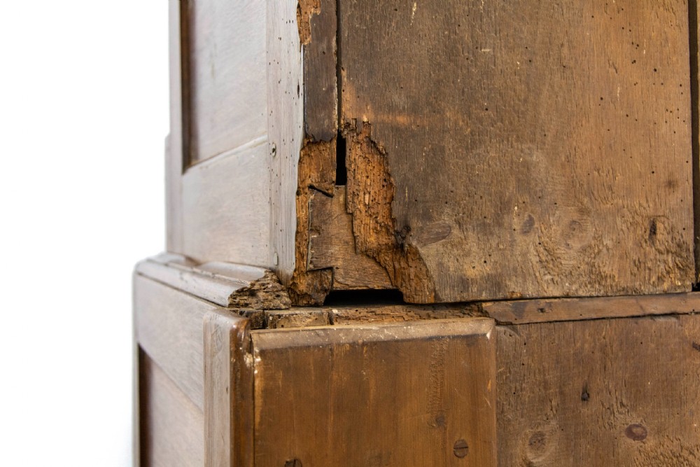 Antique Welsh Oak Linen Press Cupboard View X