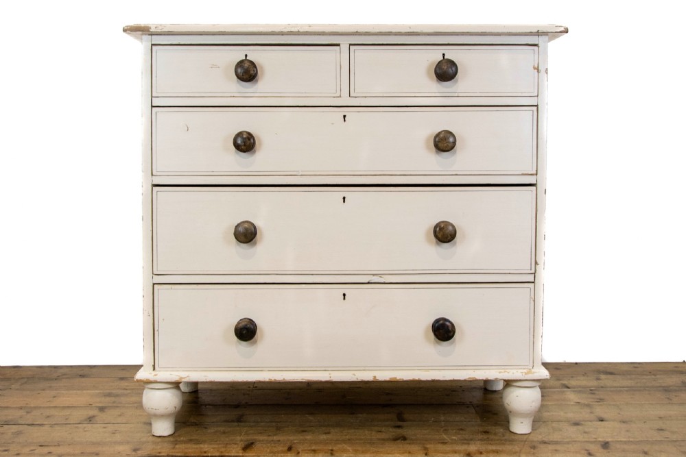 Antique Painted Pine Chest of Drawers  View II