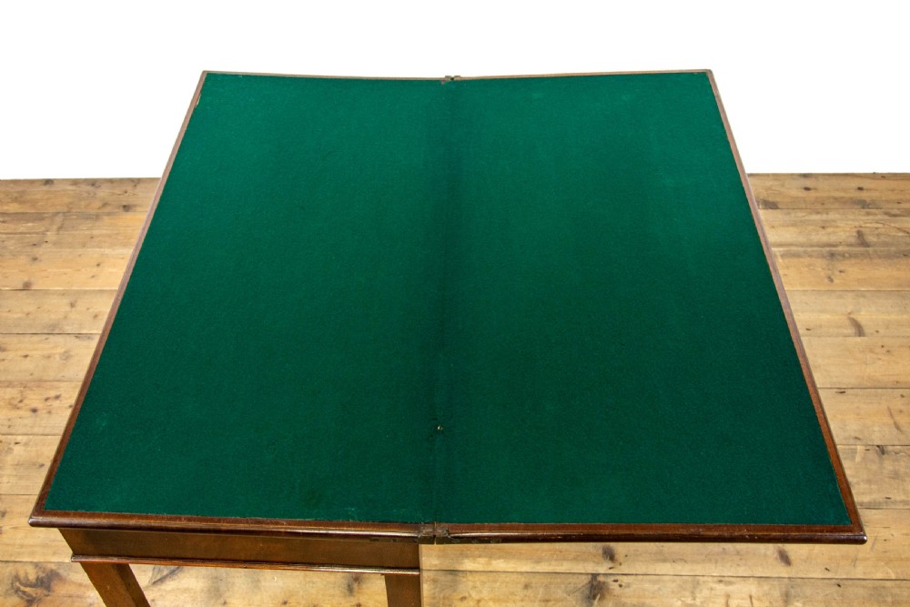 Antique Mahogany Folding Card Table View VI