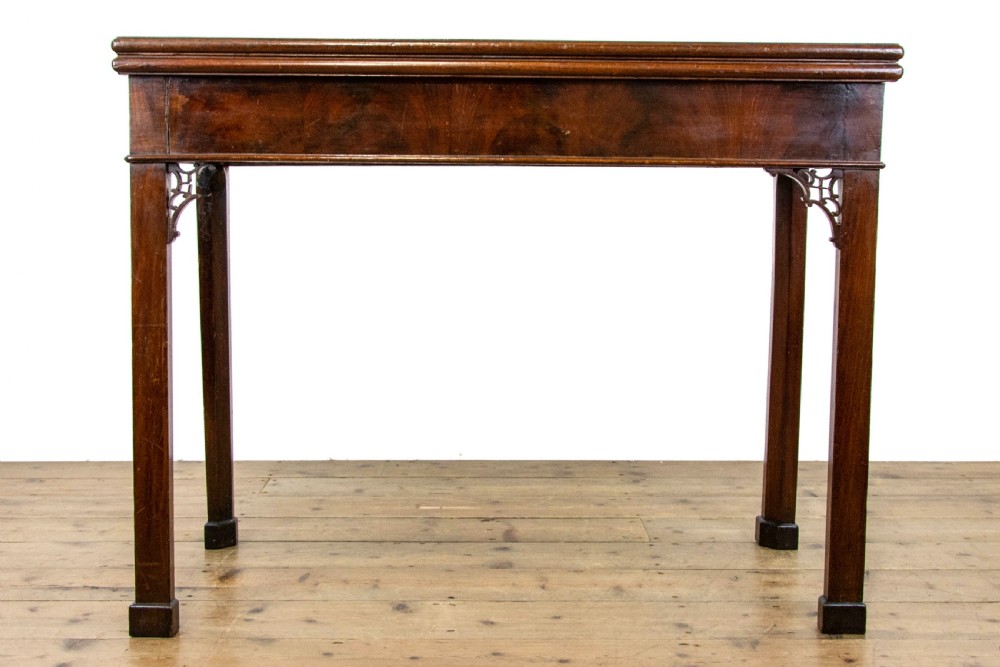 Antique Mahogany Folding Card Table View VIII