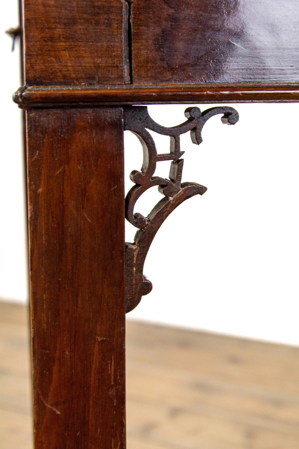 Antique Mahogany Folding Card Table View XI
