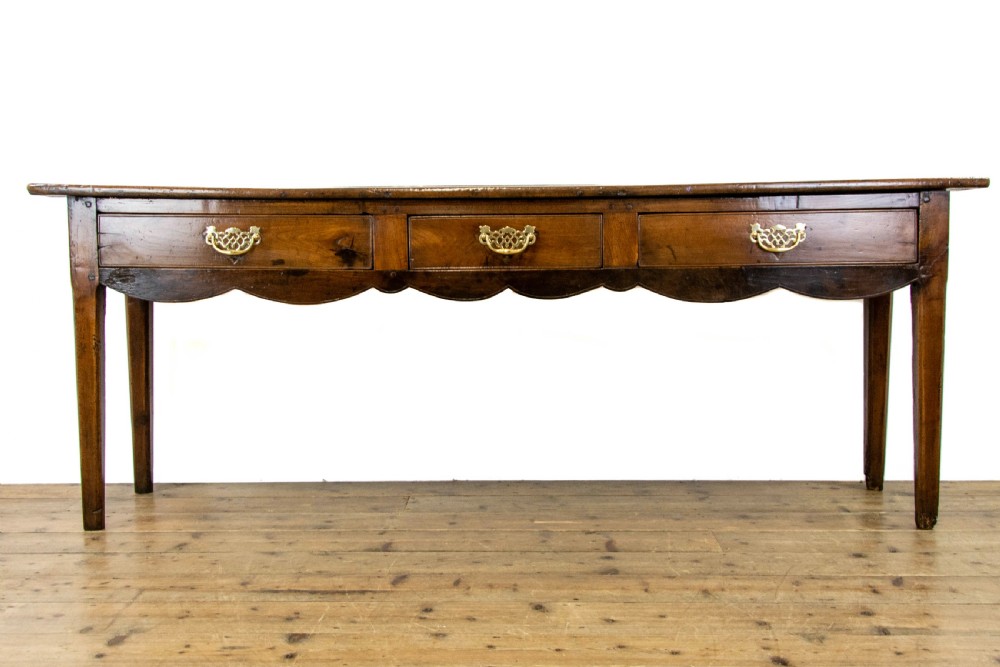 Large Antique Fruitwood Dresser Base
