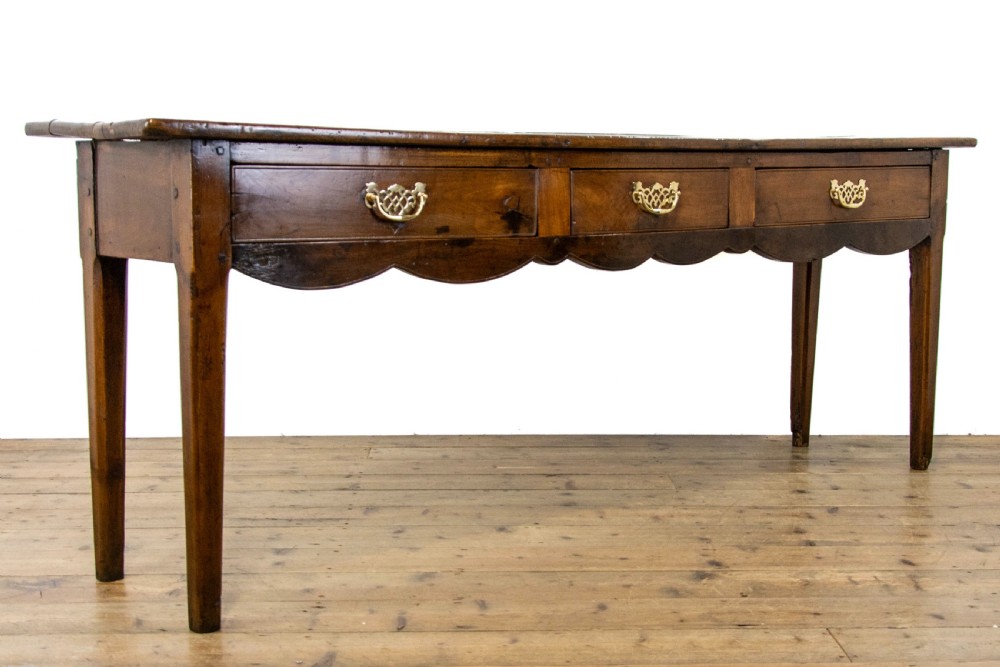 Large Antique Fruitwood Dresser Base View VI