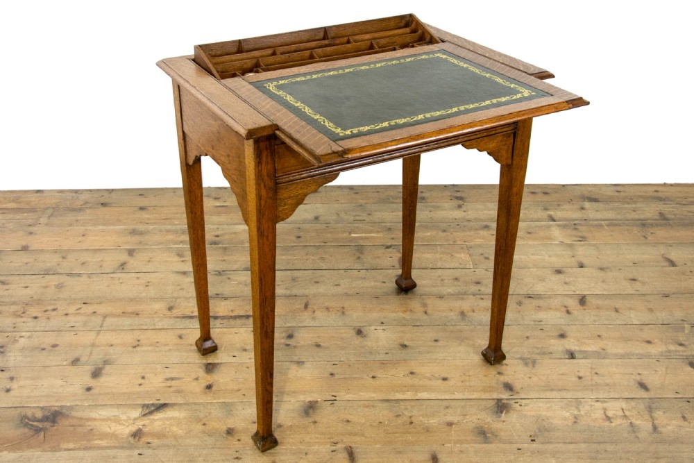 Antique Oak Metamorphic Writing Desk View IV