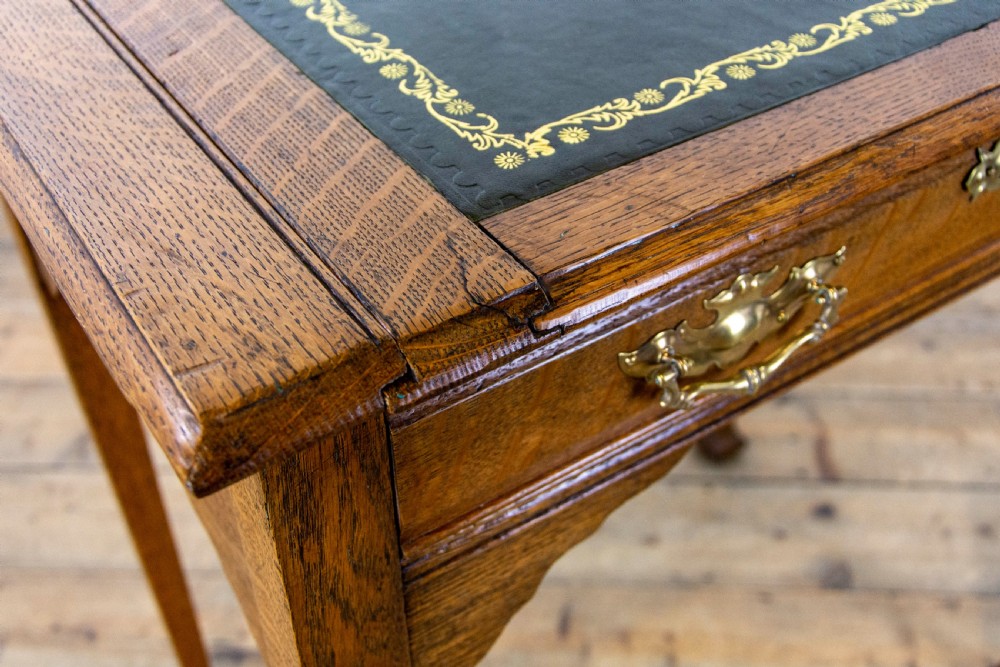 Antique Oak Metamorphic Writing Desk View XII
