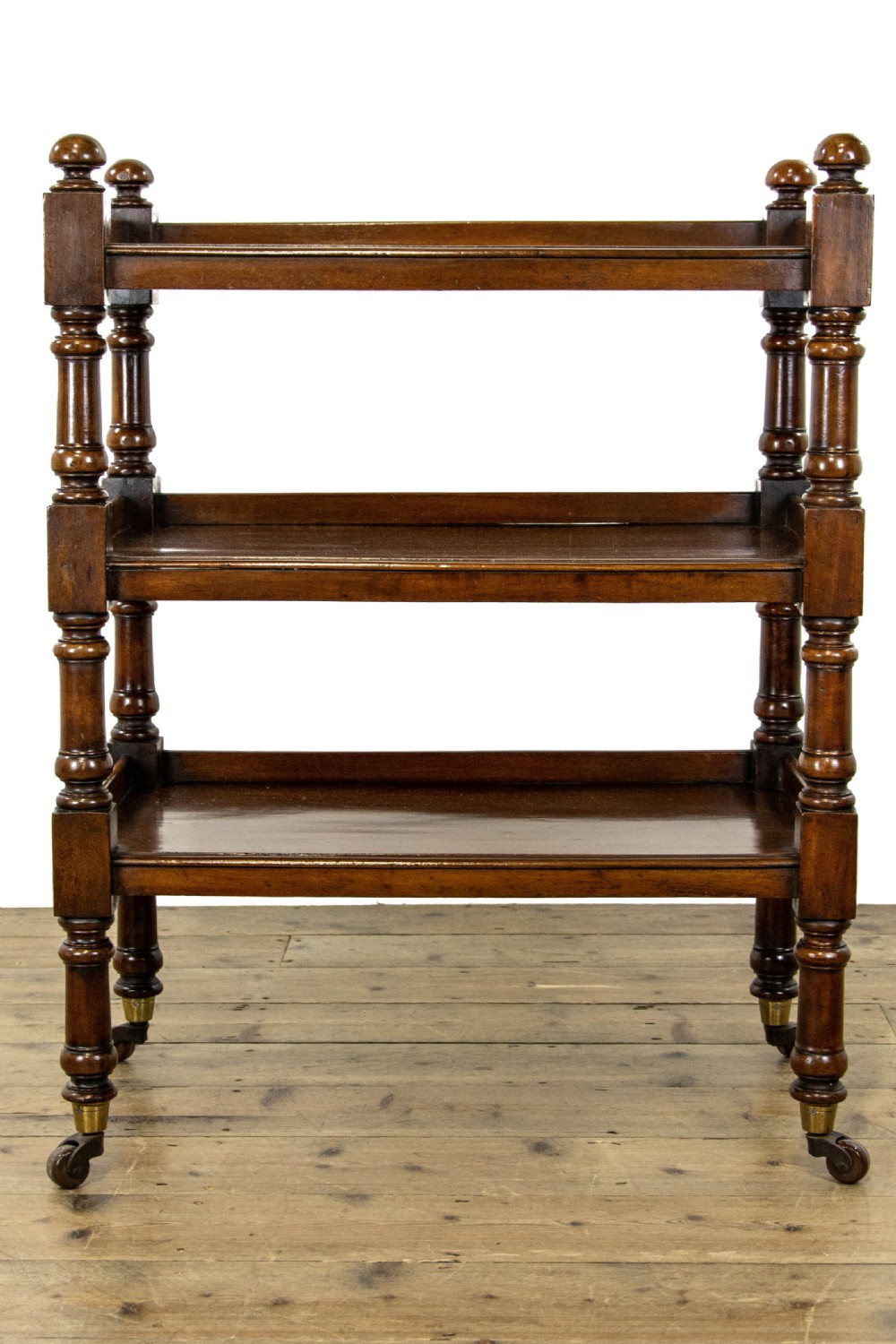 Antique Victorian Mahogany Drinks Trolley View III