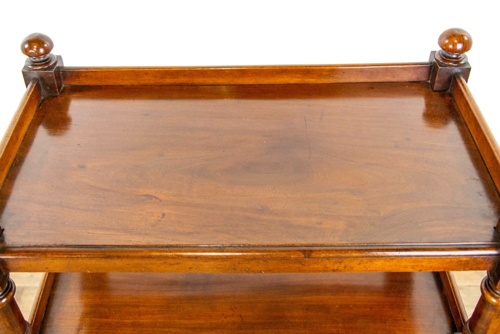 Antique Victorian Mahogany Drinks Trolley View VI