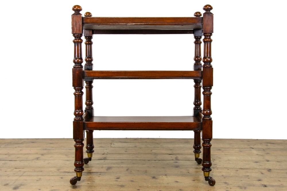 Antique Victorian Mahogany Drinks Trolley View VIII