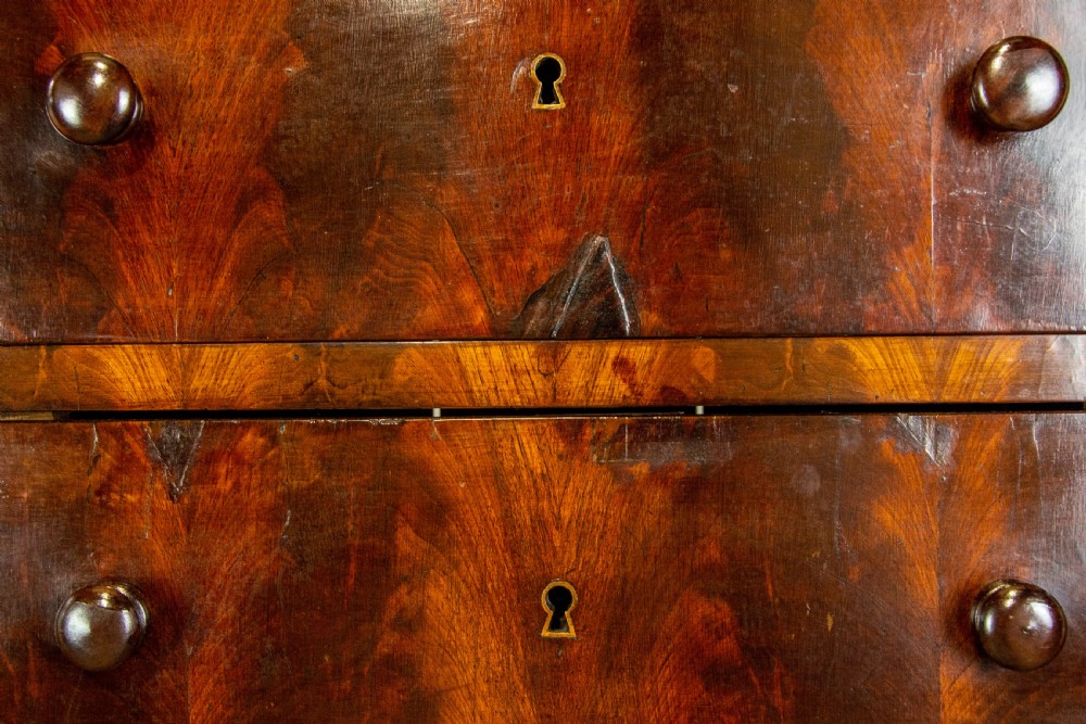 19th Century Antique Mahogany Bank of Drawers View IV