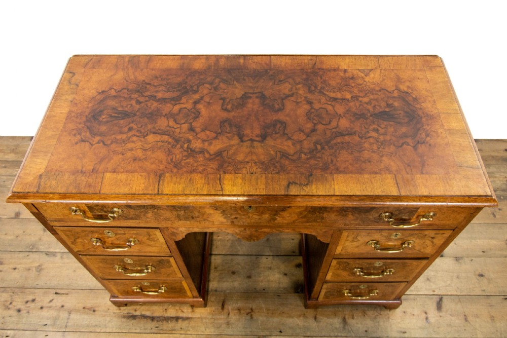Antique Walnut Kneehole Desk View III