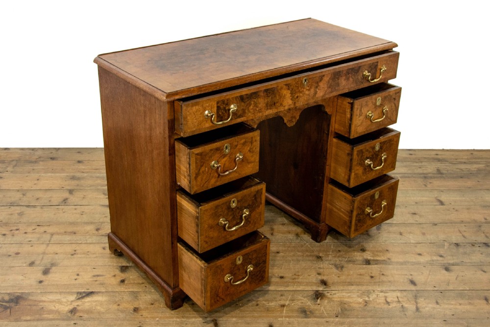 Antique Walnut Kneehole Desk View VI