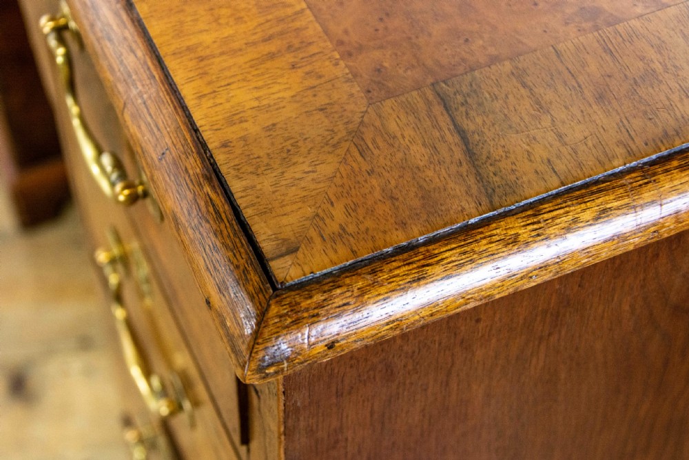 Antique Walnut Kneehole Desk View X