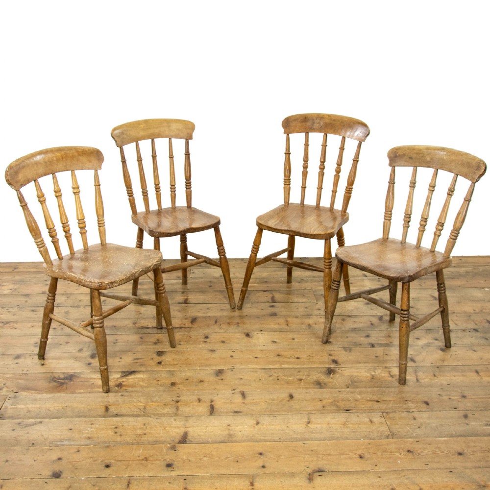Set of Four Farmhouse Kitchen Chairs