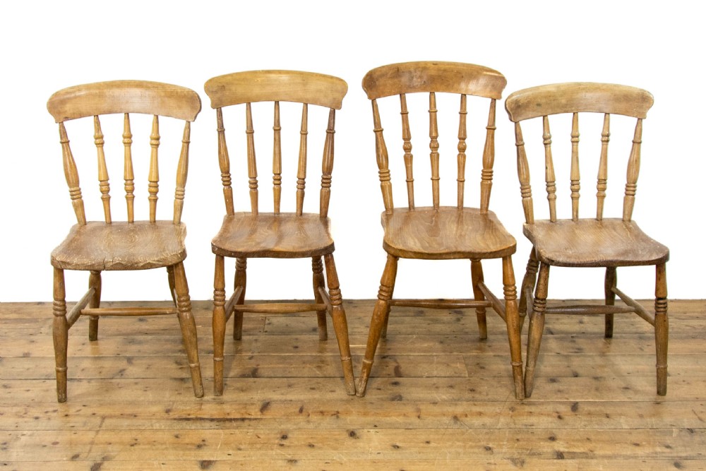 Set of Four Farmhouse Kitchen Chairs View II