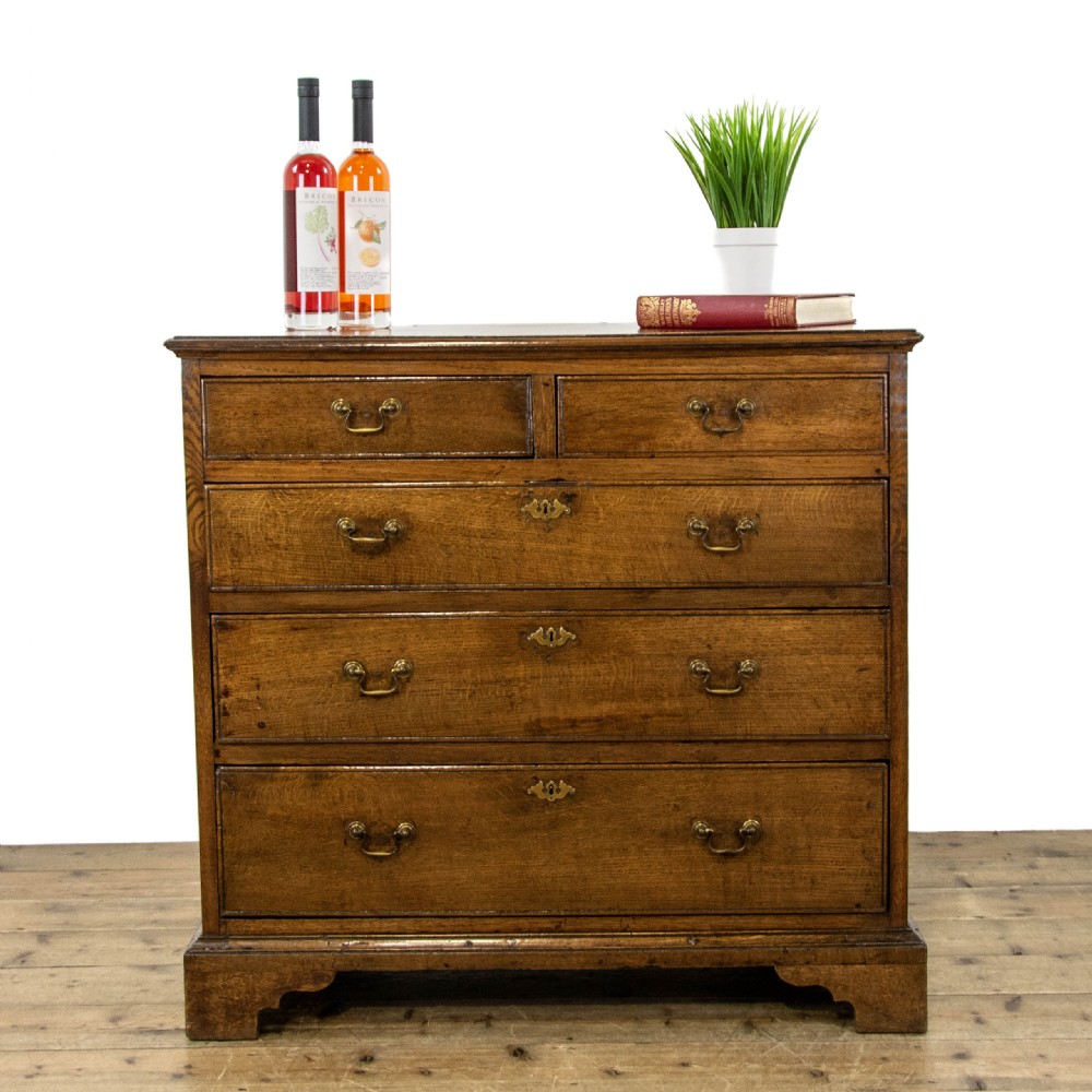 Georgian Antique Oak Chest of Drawers View II