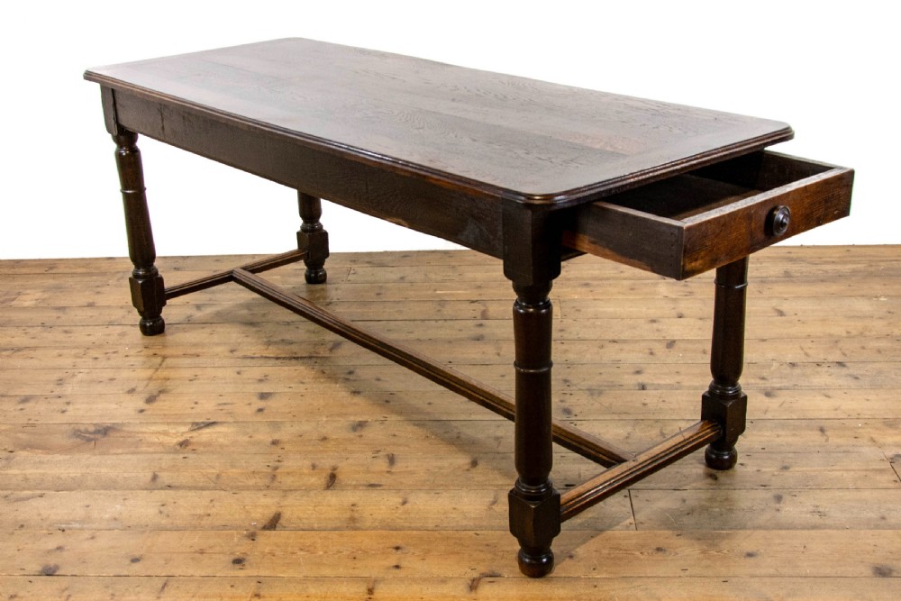 French Antique Oak Farmhouse Table View II