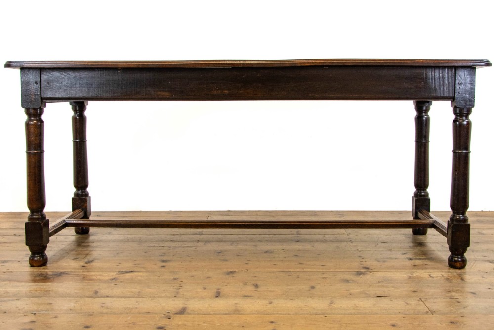 French Antique Oak Farmhouse Table View V