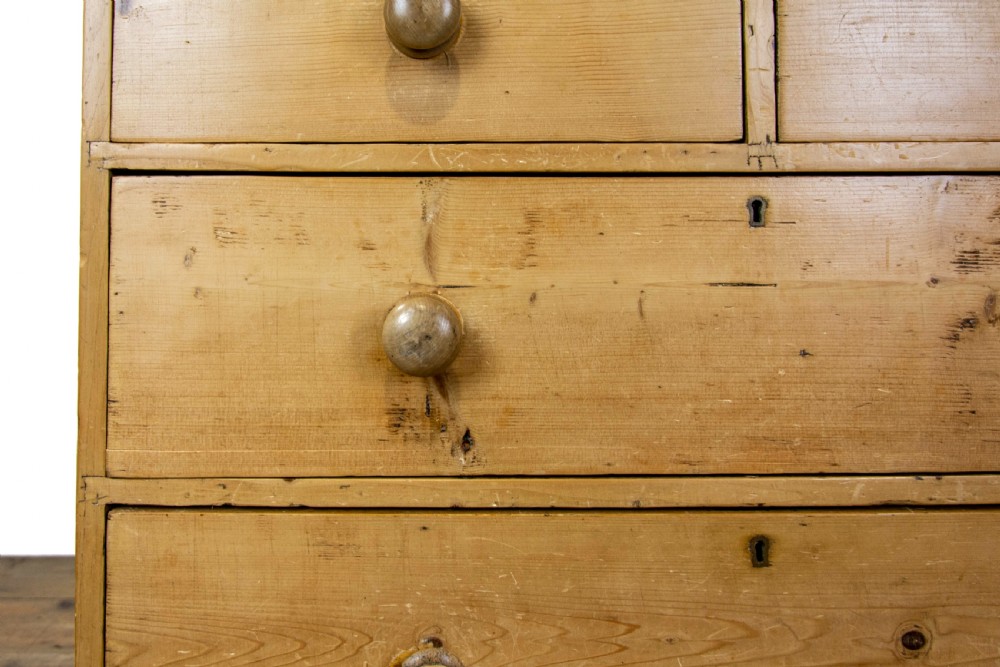 Small Antique Pine Chest of Drawers View IV