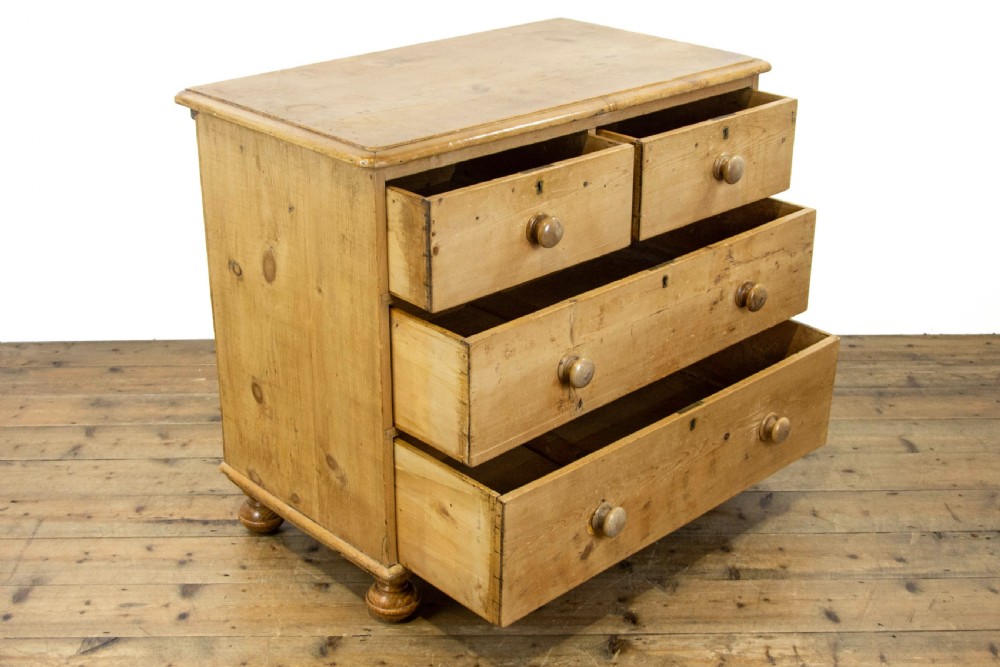 Small Antique Pine Chest of Drawers View VII