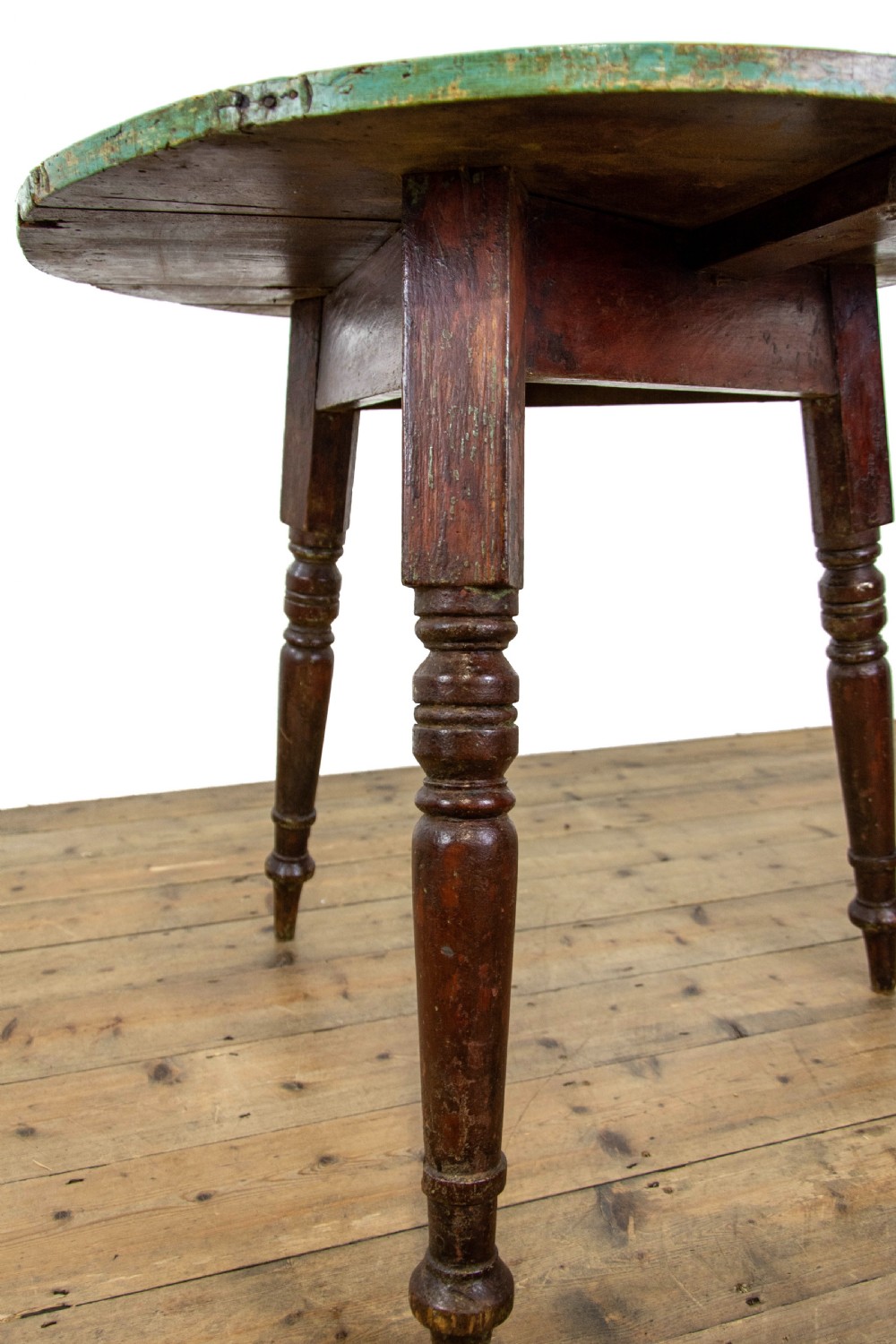 Antique 19th Century Cricket Table with Plank Top View VIII