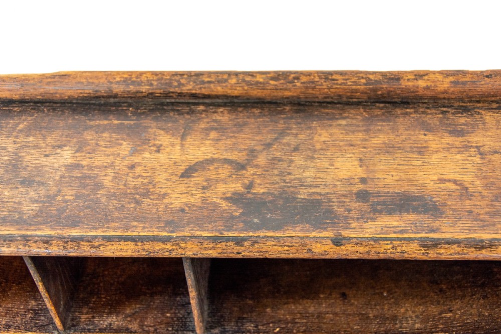 Victorian Antique Oak Carved Desk View III