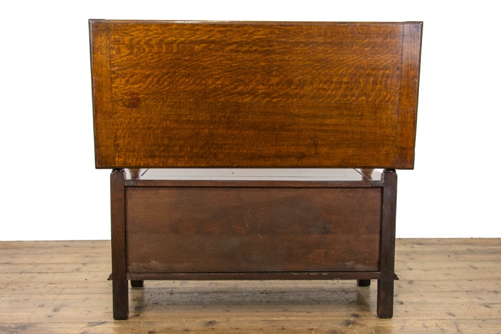Early 20th Century Antique Oak Monks Bench View VII