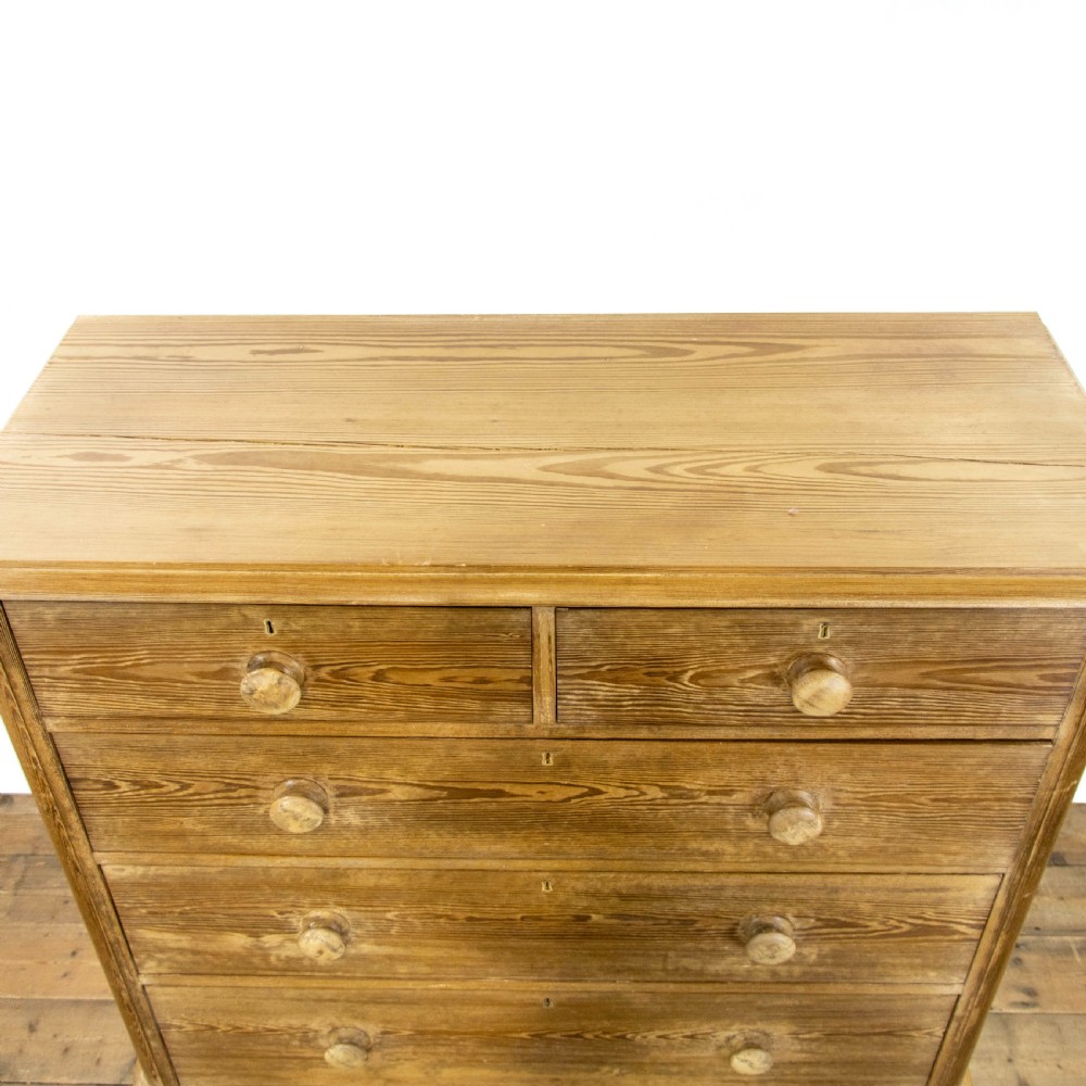 Victorian Antique Pitch Pine Chest of Drawers View IV