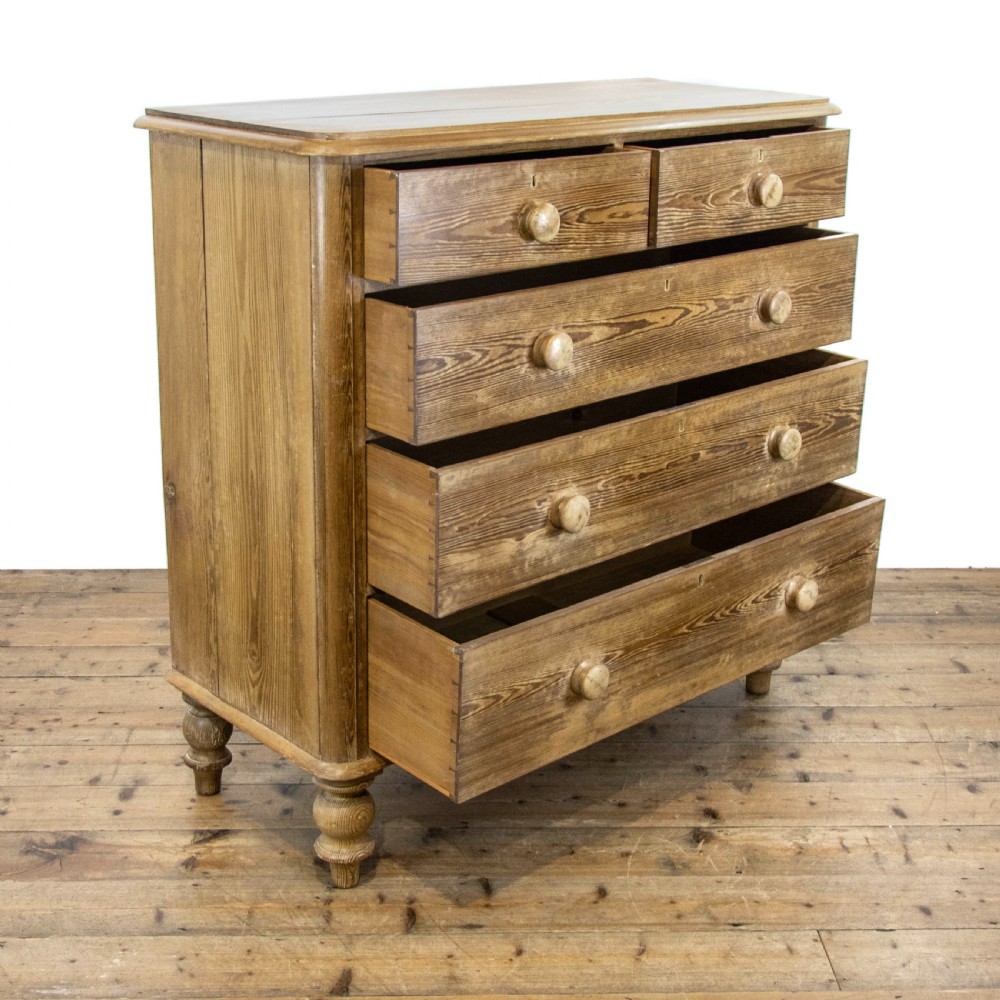 Victorian Antique Pitch Pine Chest of Drawers View VII