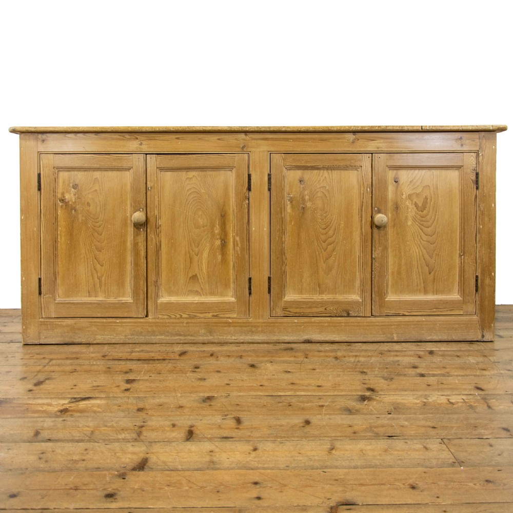 Large 19th Century Antique Pine Double Cupboard