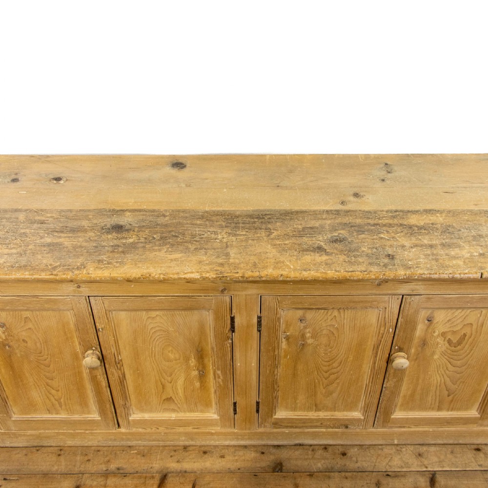 Large 19th Century Antique Pine Double Cupboard View III