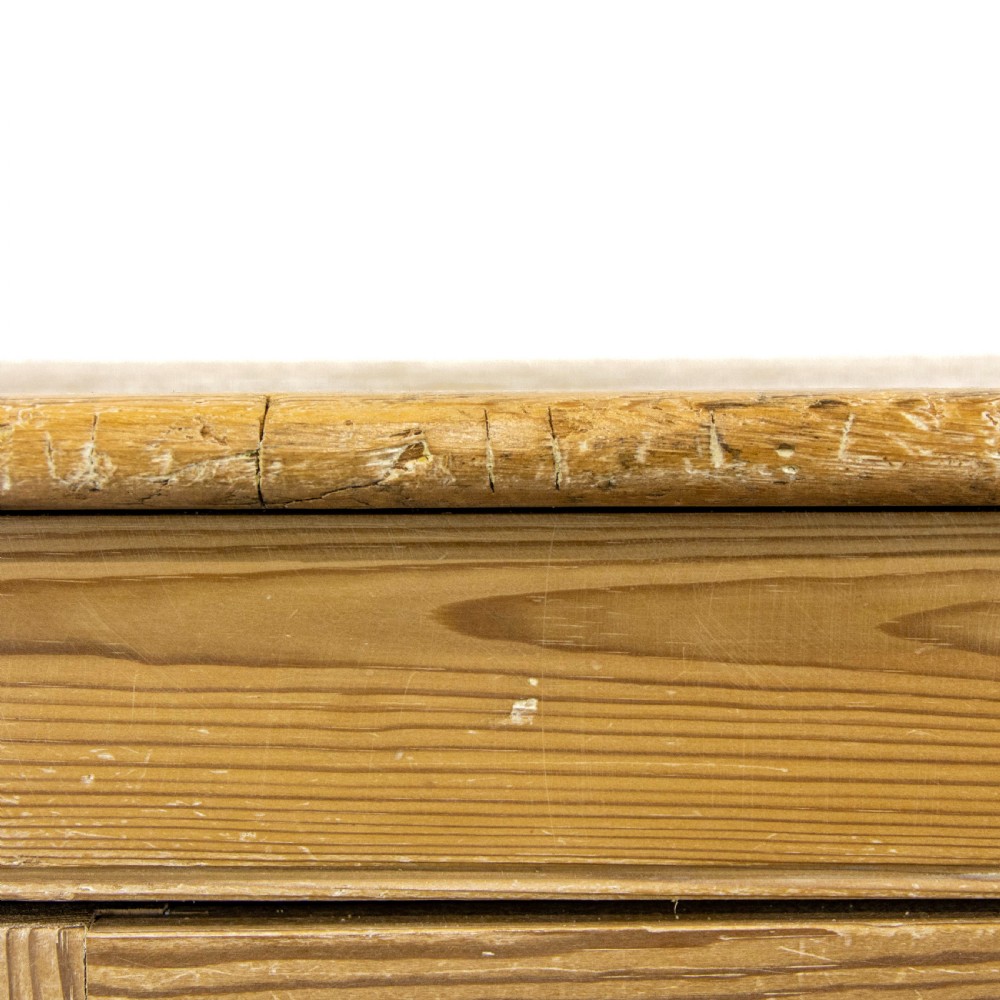 Large 19th Century Antique Pine Double Cupboard View V