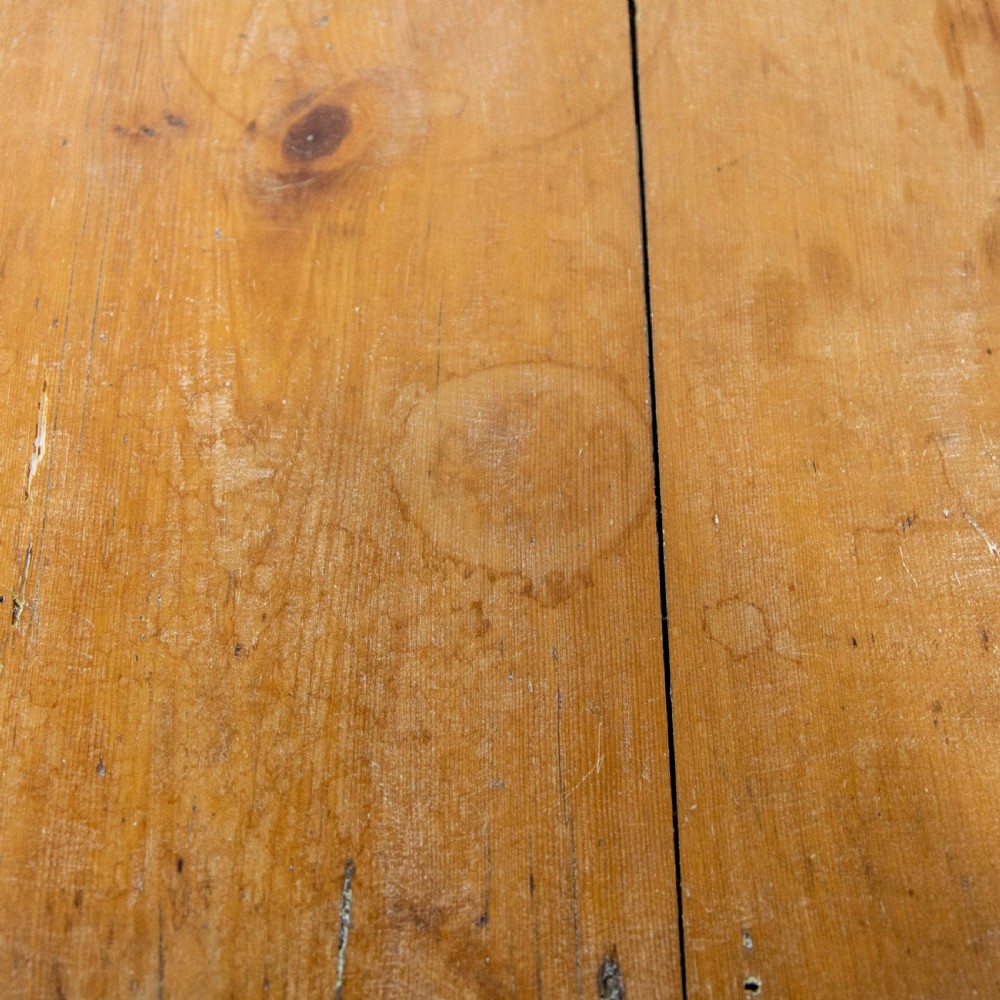 Rustic Painted Antique Pine Kitchen Table View VIII