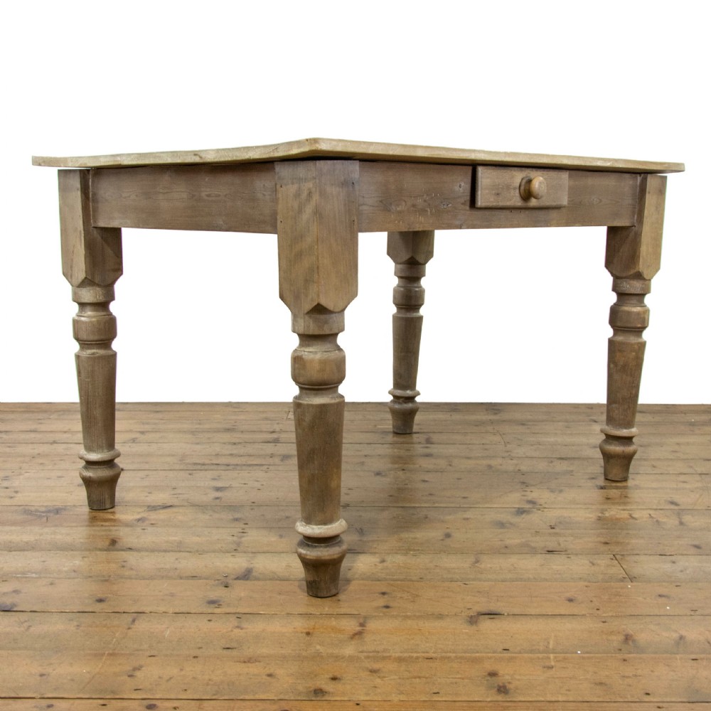 19th Century Antique Pine Kitchen Table View II
