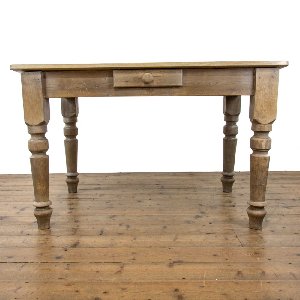 19th Century Antique Pine Kitchen Table View IV