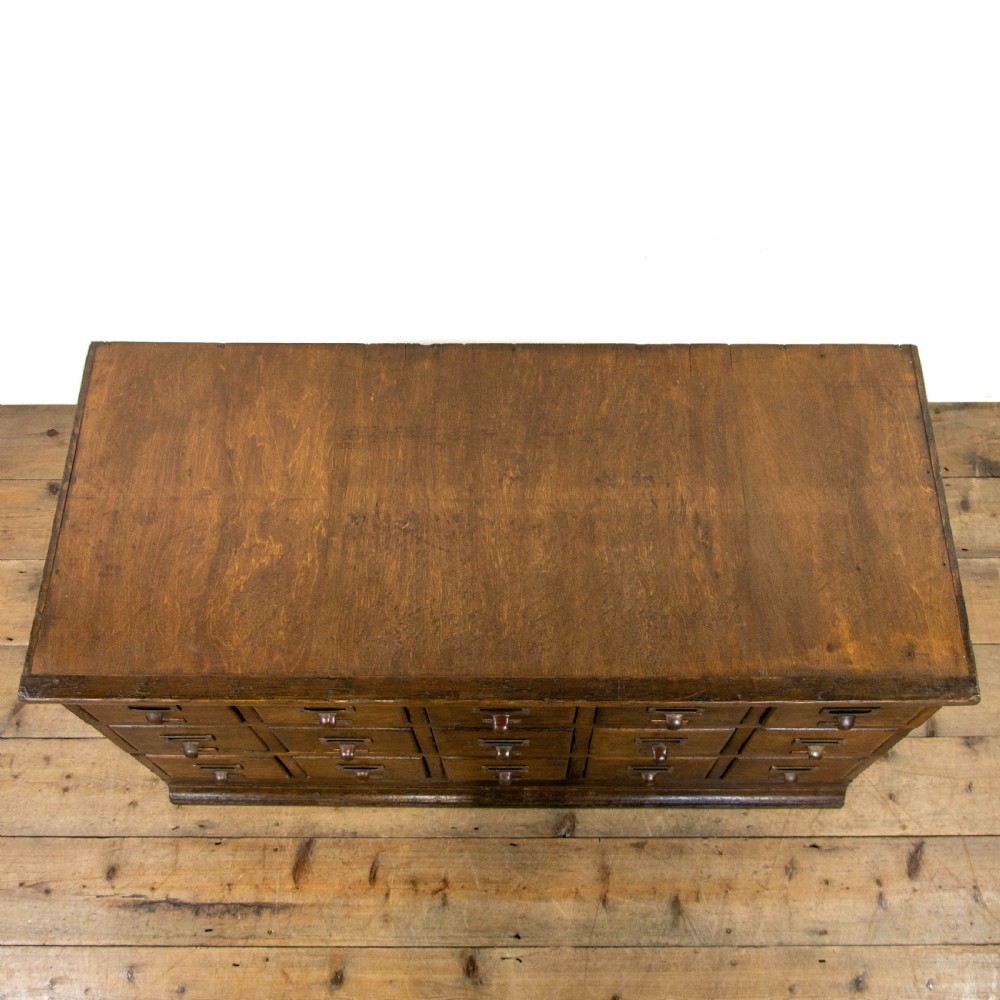Antique Pine Bank of Drawers View III