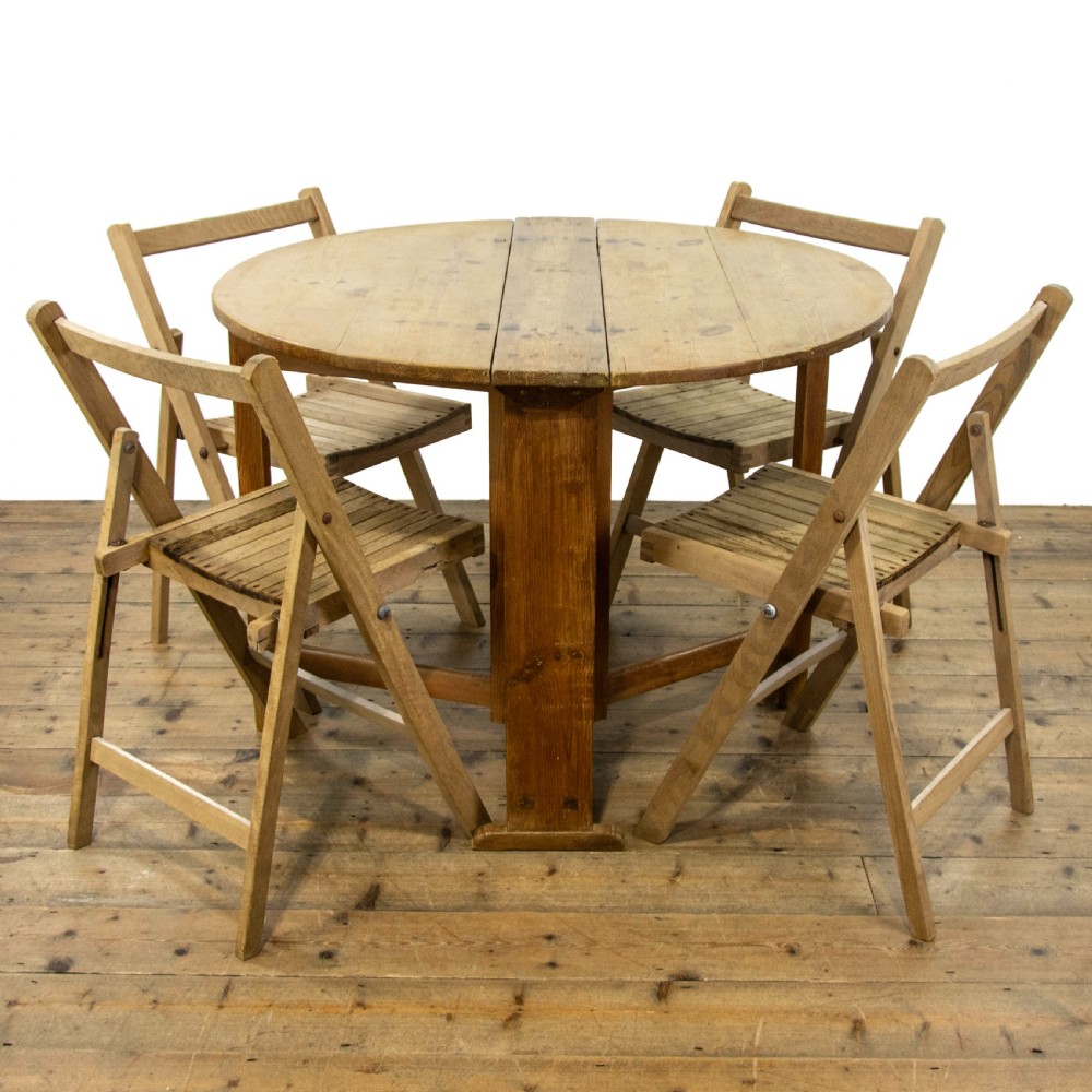 Antique 19th Century Folding Dining Set