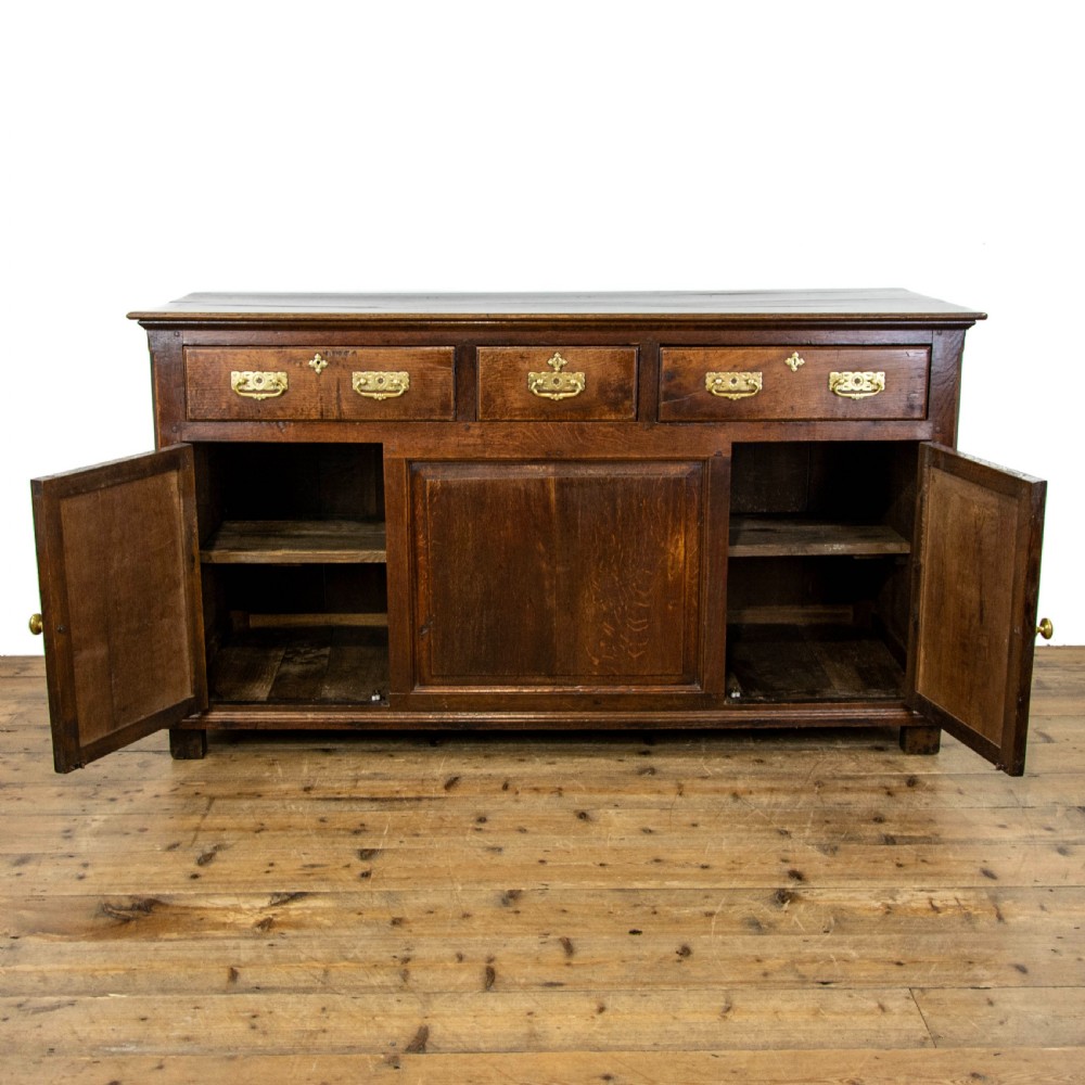 Antique George II Oak Dresser Base View IV