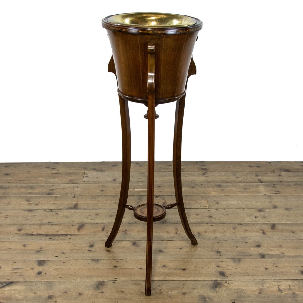Edwardian Mahogany Jardiniere Stand View IV