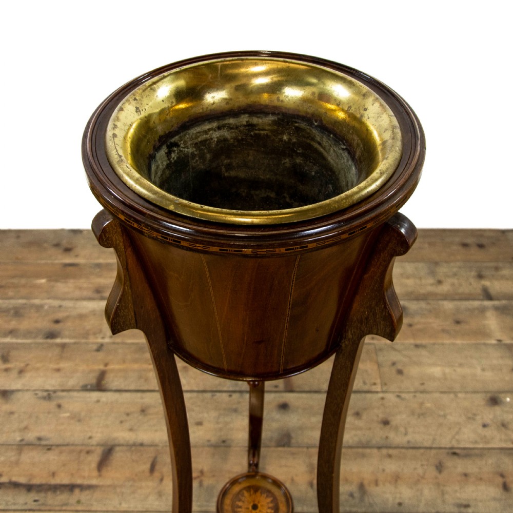 Edwardian Mahogany Jardiniere Stand View V