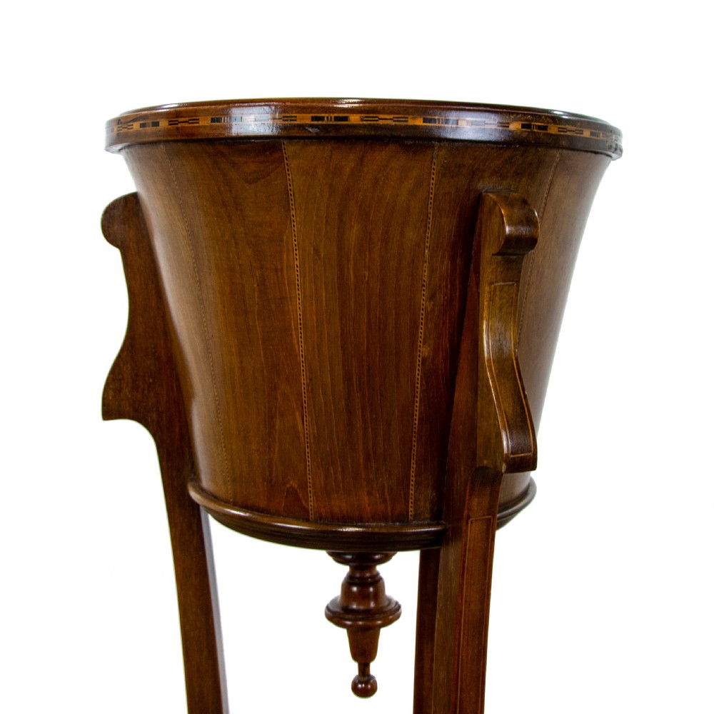 Edwardian Mahogany Jardiniere Stand View VI
