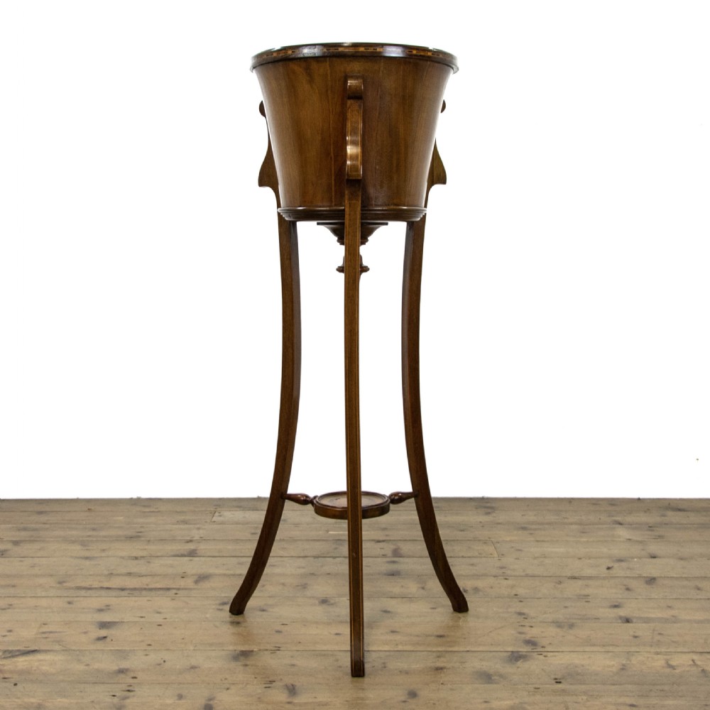 Edwardian Mahogany Jardiniere Stand View XI