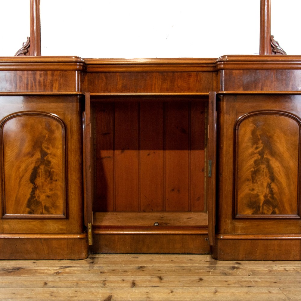 Antique Mahogany Mirror-Backed Sideboard View IX