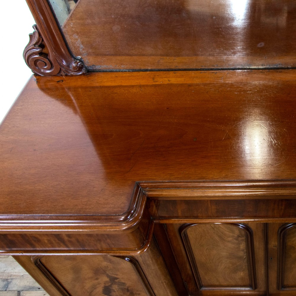 Antique Mahogany Mirror-Backed Sideboard View X