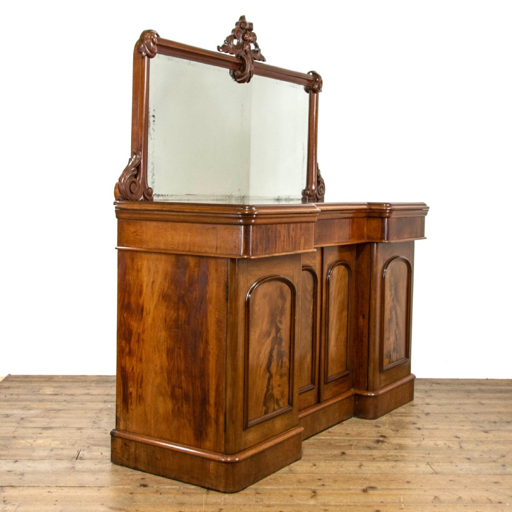 Antique Mahogany Mirror-Backed Sideboard View XIII