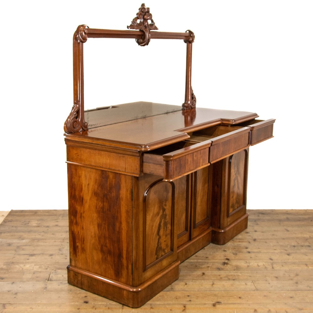Antique Mahogany Mirror-Backed Sideboard View XIV