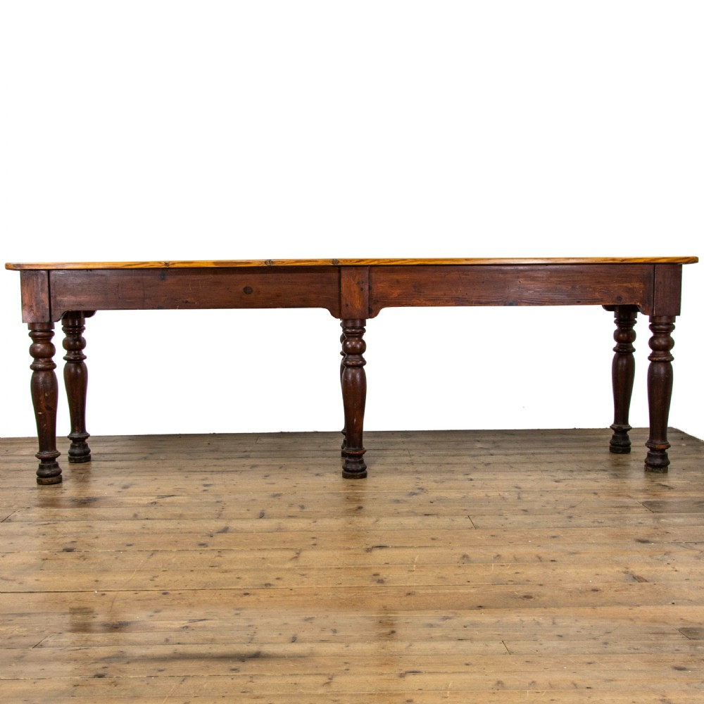 Victorian Antique Pine Serving Table View IV