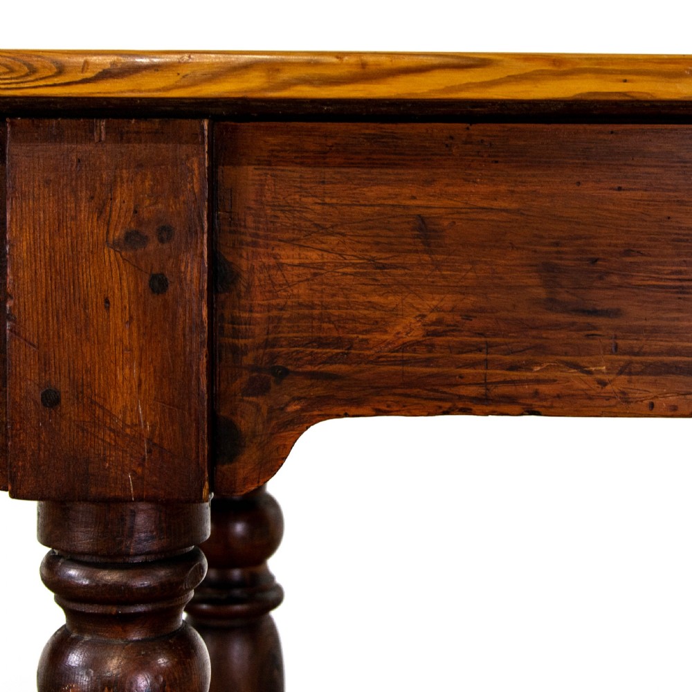 Victorian Antique Pine Serving Table View VI