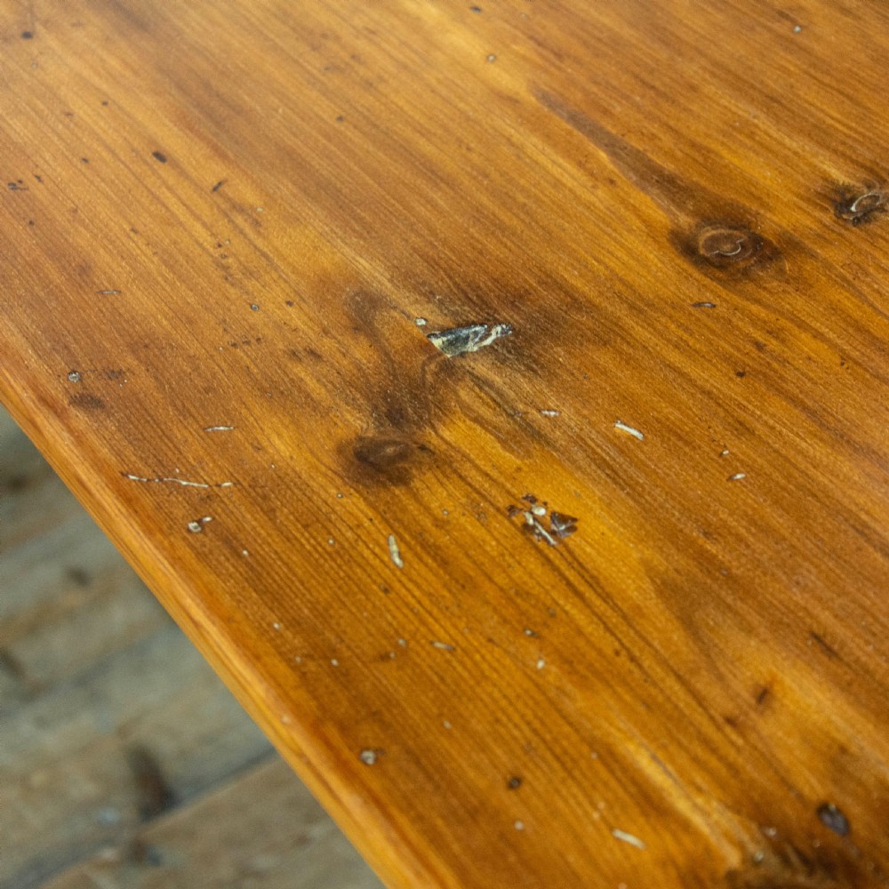 Victorian Antique Pine Serving Table View XI
